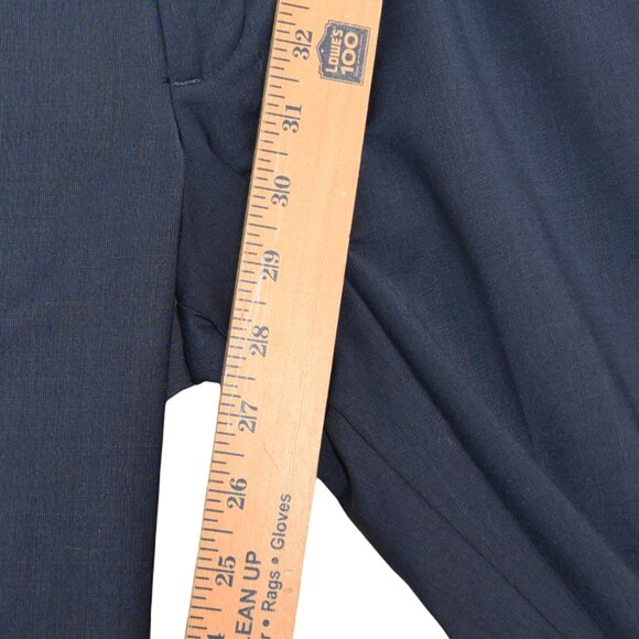 Express Navy Wool Blend Dress Pants Tagged 31x32 (Actual 31x29) Extra Slim - Picture 9 of 10